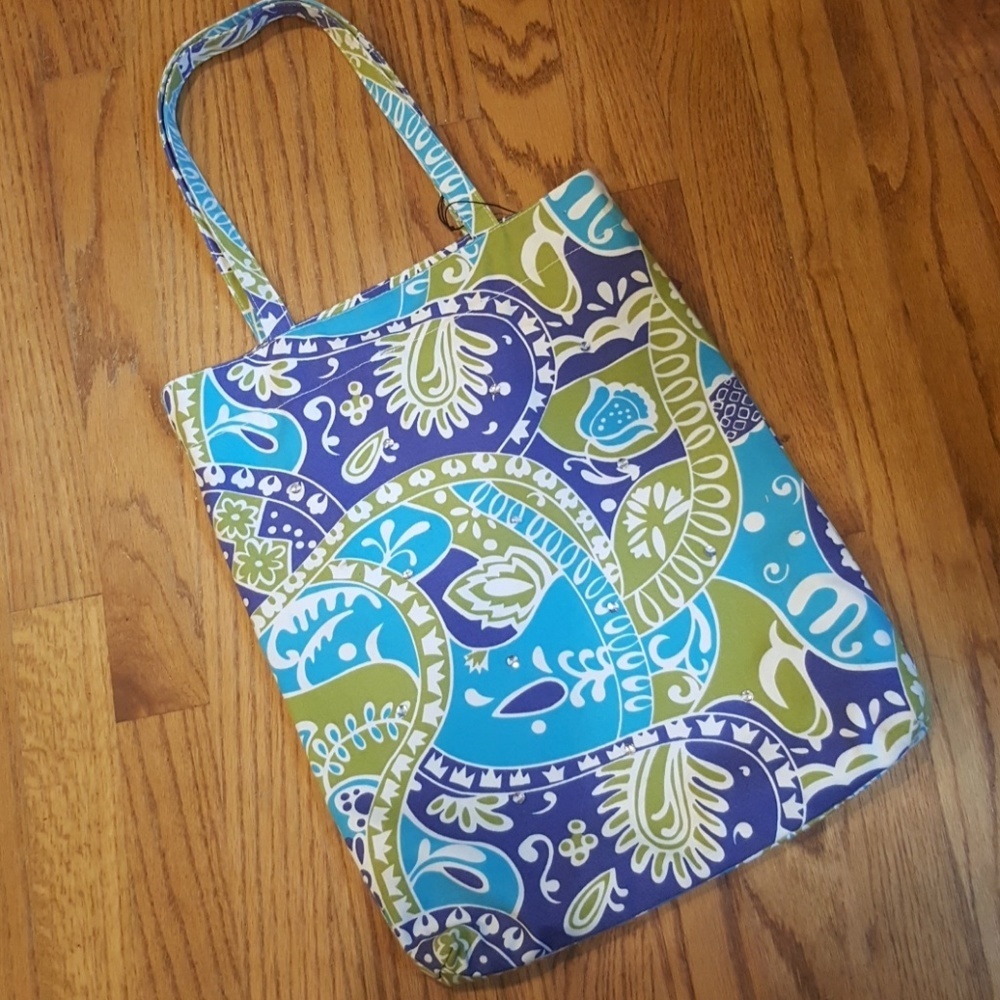 Bohemian Print Cotton Shoulder Bag / Purse